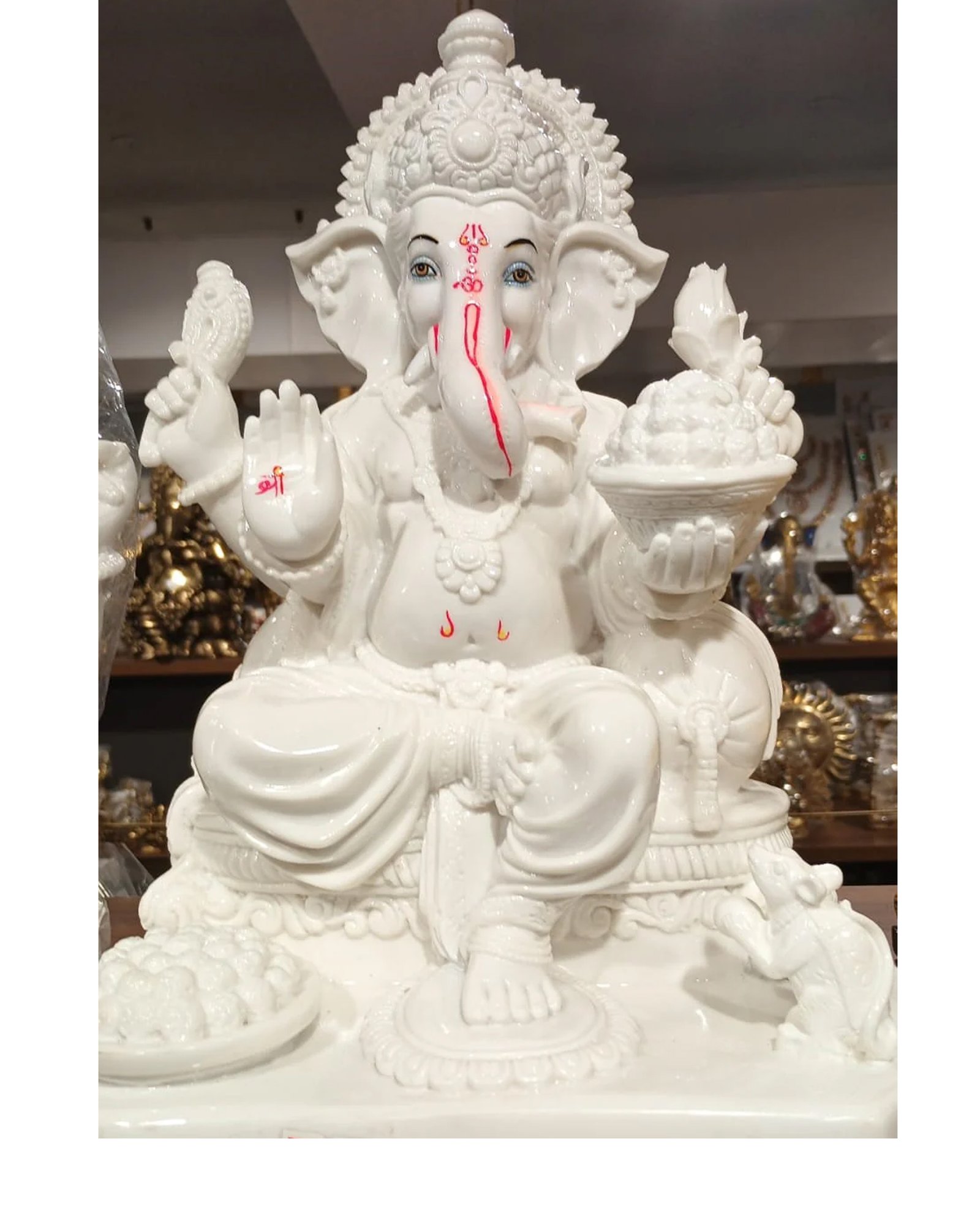 Lord Ganesh Ceramic Statue